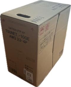 【未使用】Cat6A TSUNET-10GE AWG23-4P 白色200mのサムネイル