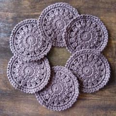 4.Bonheur様専用　ハンドメイド 　コースター 6枚セットのサムネイル
