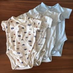 肌着前開きロンパース ☆70cm☆4枚セットのサムネイル