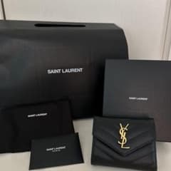 Saintlaurent サンローラン 財布 三つ折り ブラックのサムネイル