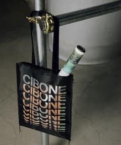 CIBONE ロゴトートバッグ ブラックのサムネイル