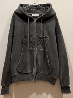 ADRER ヘビーウェイトロゴセミショートヴィンテージダブルジップパーカーのサムネイル