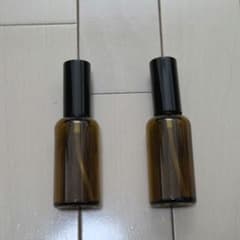 【美品】ガラス製遮光スプレーボトル 50ml 2個セット
