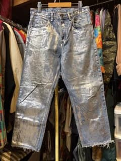 90's Kirkland Signature シルバーデニム ハンドペイント 90's Kirkland Signature シルバーデニム ハンドペイント - メルカリ
