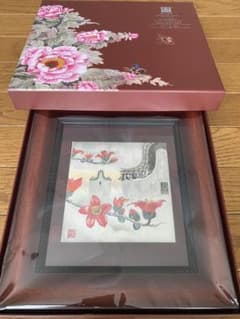 【新品未使用】中国美術　香雲紗　工芸品　絵画　アンティーク30x27cm 新品未使用】中国美術 香雲紗 工芸品 絵画 アンティーク30x27cm - メルカリ