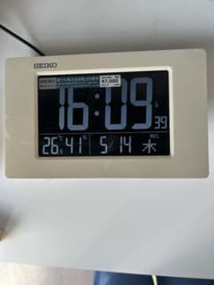 SEIKO 전파 두시 시계 DL214W LED 표시 세이코 디지털 시계