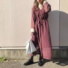 kastane ペイズリー柄シフォンワンピースのサムネイル