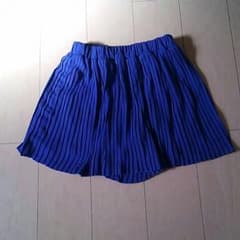 イーハイフン ブループリーツ キュロットのサムネイル