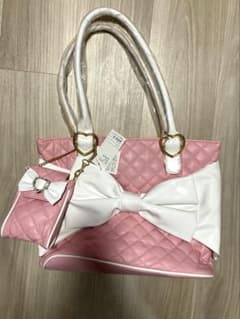 d*9様 夢展望☆リボン付きキルティングショルダーバッグのサムネイル
