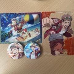 呪術廻戦 ファンパレ 幻影夜行本舗 クリアカード ＆缶バッチ 虎杖悠仁