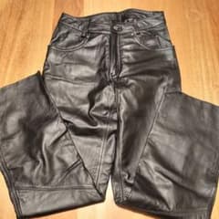 Harley-Davidson レザーパンツ ブラック サイズ8 女性用股下65 - メルカリ