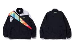 Reebok XLARGE ナイロンジャケット ブラック/マルチカラーのサムネイル
