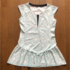 プリンスワンピース水色に白水玉ですピンクに見えますが白ですベリーベリー様専用ですのサムネイル