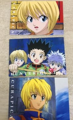 HUNTER×HUNTER カード【スクラッチ済】キルア　クラピカ　ゴン　計4枚 HUNTER×HUNTER カード【スクラッチ済】キルア クラピカ ゴン 計4枚