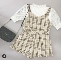 evelyn  サロペット 風 ミニ丈のサムネイル