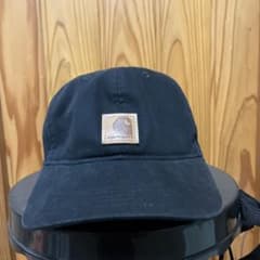 Carhartt 黒 キャップ ロゴパッチ付きのサムネイル