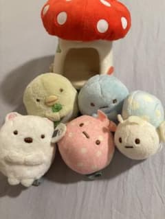すみっコぐらし きのこハウス てのりぬいぐるみ マスコットセットのサムネイル