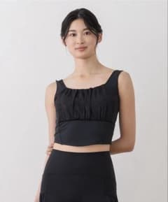 【サイズ完売品】【新品未使用】SUKALA フラワーレースブラトップ　黒　M