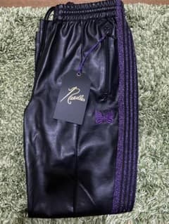 needles レザーパンツ yzerr着用モデル - メルカリ