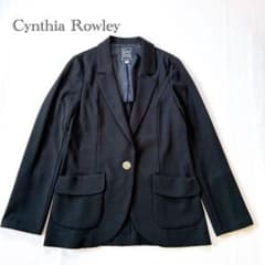 Cynthia Rowley - シンシアローリー　黒ジャケット　未使用 シンシアローリー テーラードジャケット シングル 金ボタン 日本製