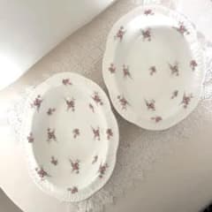 超美品　シェリー　Shelley Bridal Rose 楕円鉢 2個セット 超美品 シェリー Shelley Bridal Rose 楕円鉢 2個セット - メルカリ