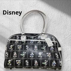 Disney ミッキーマウス 総柄 ボストンバッグ ART PAL ラメ 未使用