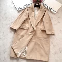 極美品☆マックスマーラ 最高級白タグ カシミヤウール アイコンコート