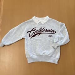 ZARA キッズ 襟付きトレーナー California グレー 120cmのサムネイル