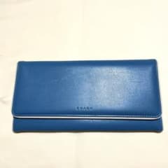 COACH 二つ折り財布 青のサムネイル