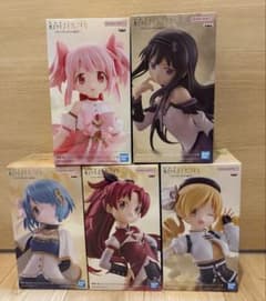 【未開封】劇場版 魔法少女まどか☆マギカ フィギュア 5体セットのサムネイル