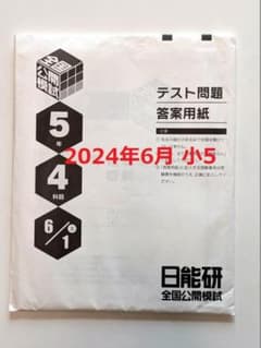 日能研　全国公開模試　小5　問題・解答　2024年6月1日実施　実力判定テストのサムネイル