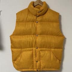 70s 80s THE NORTH FACE イエロー ダウンベスト 茶タグ - メルカリ
