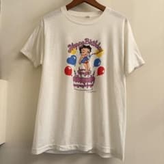 Betty Boop Happy Birthday 半袖Tシャツ ホワイトのサムネイル