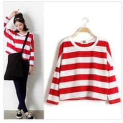 赤白ボーダー Tシャツ ウォーリーのサムネイル