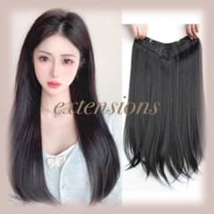 MASAHA エクステ ワンタッチ 襟足ウィッグ 部分ウィッグ つけ毛 ロング