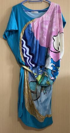 ツモリチサト　シルクシフォンプリントワンピースのサムネイル