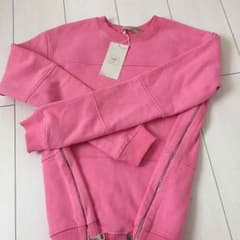 ZARAピンク/新品タグ付きトレーナー/腰ZIPのサムネイル