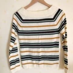 【お値下げ❗️】RETRO GIRL ボーダーニットのサムネイル