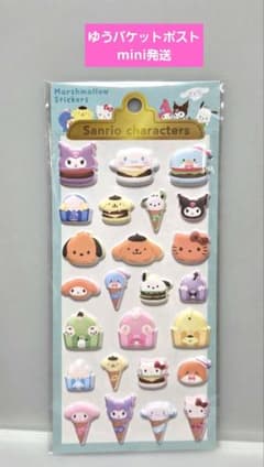 サンリオキャラクターズ　 マシュマロステッカーズ フード