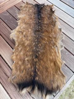 ニホンシカ　毛皮　天然ラグマットのサムネイル