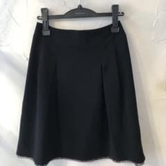 mila schon BLUE LABEL ブラック フレアスカート 裾のサムネイル