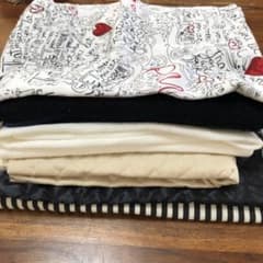 ④ニット、中綿生地　ハギレ詰め合わせのサムネイル