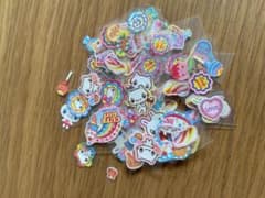 平成レトロ キュートガール 猫 ねこ うさぎ シール ラメ入り 当時物 平成レトロ キュートガール 猫 ねこ うさぎ シール ラメ入り