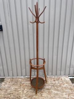 ★秋田木工akimoku曲木ポールハンガー/コートスタンド傘立て 美品】秋田木工 akimoku 曲木ポールハンガー コートスタンド 傘立て