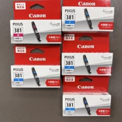 CanonPIXUS　381インクカートリッジ(黒1,マゼンタ1,黄3,青4)のサムネイル