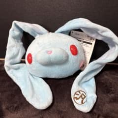 チャックスgp 汎用うさぎ ぬいぐるみ フェイスポーチ 激レア 水色