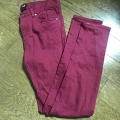 h&m skinny fit ワインレッドのサムネイル