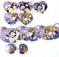 忍たま ナンジャ 五年生 まとめ売り キラキラ ネコ型 カード 缶バッジ