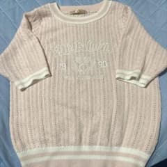 ems excite 半袖 ニット ピンクのサムネイル