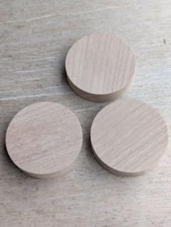 チェリー円盤板40mm×厚み11mm 木材DIYハンドメイド素材のサムネイル